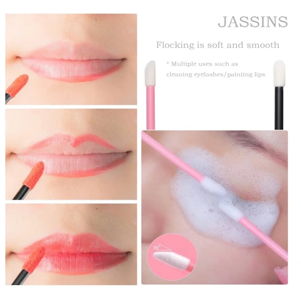 300pcs Disposable Makeup Tool Kit,Brow brush/Mascara brush/Lip Applicators